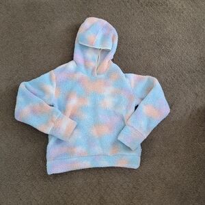 Athleta Girl Pastel Tie-Dye Fleece Hoodie